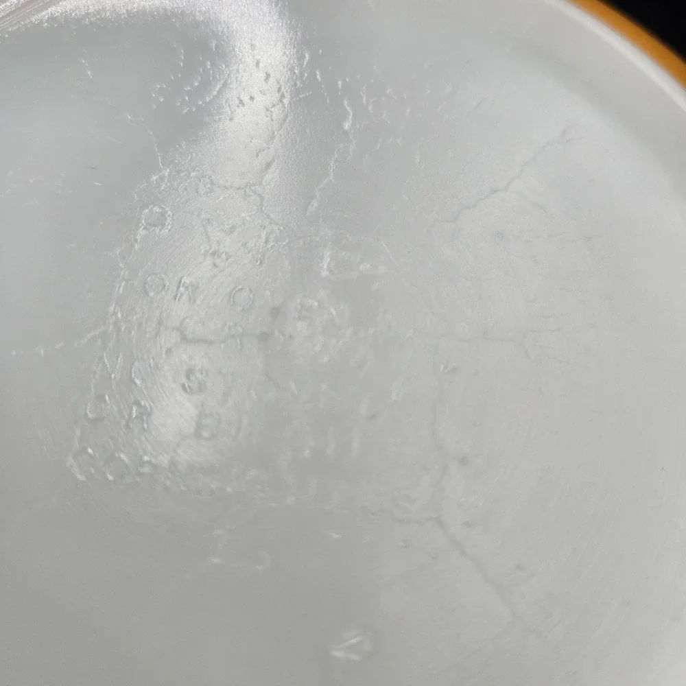 Vintage Pyrex 475 1 QT Casserole Butterfly Gold Happy Orange Bowl W Handle